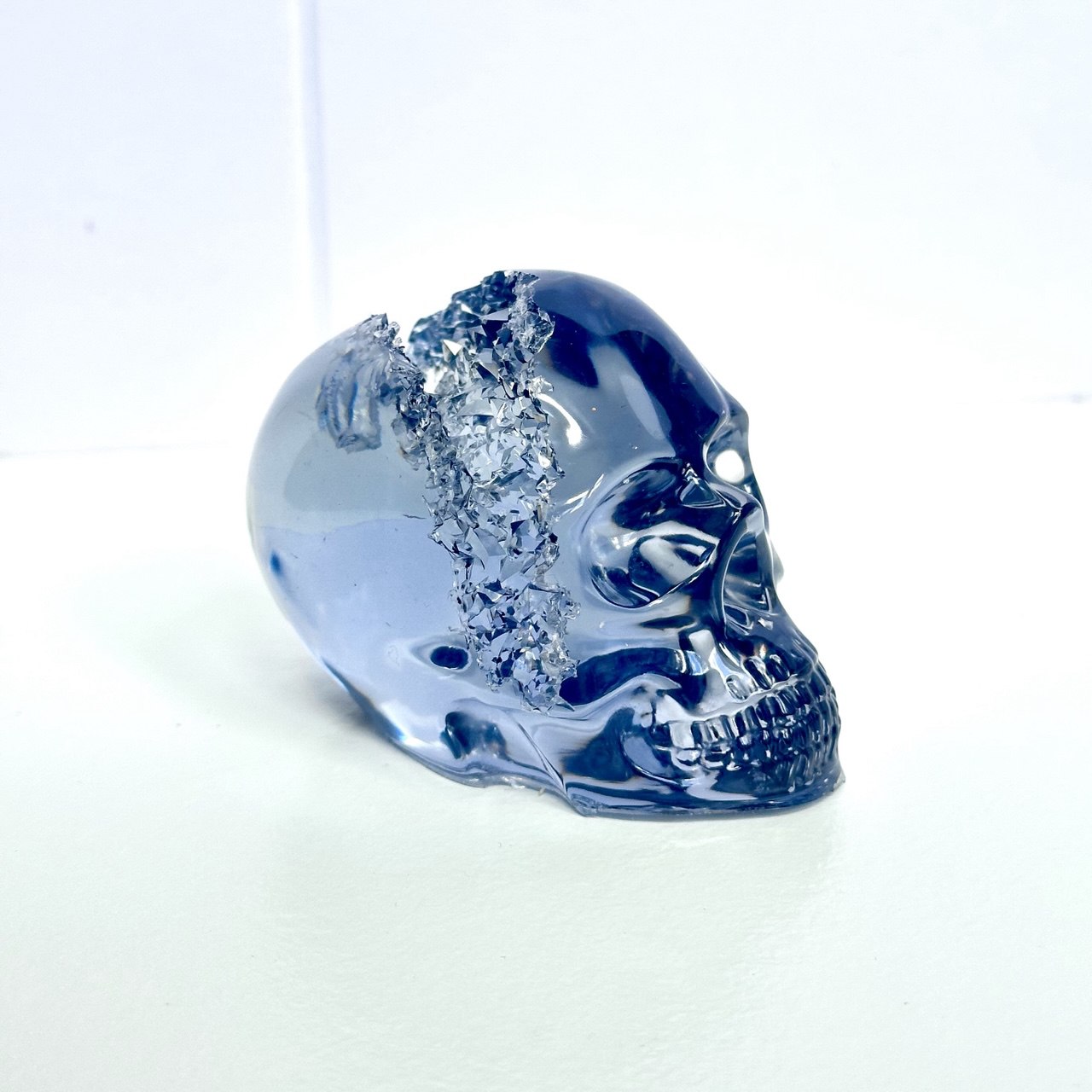 Medium Crystal Geode Skull Silicone Mold