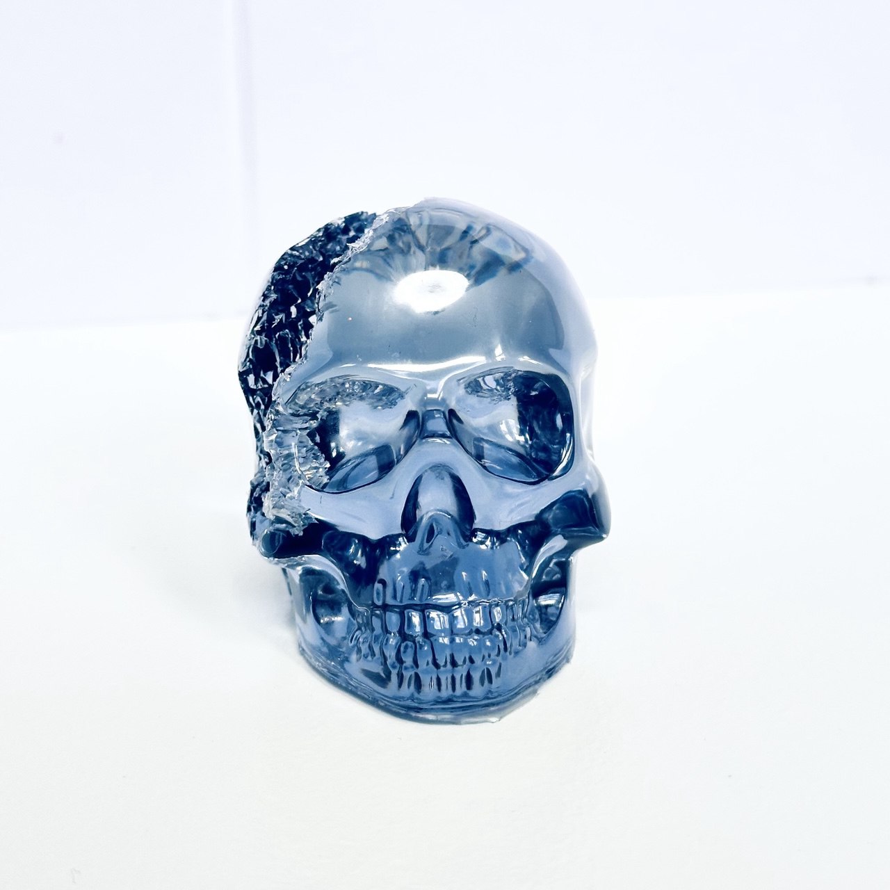 Medium Crystal Geode Skull Silicone Mold