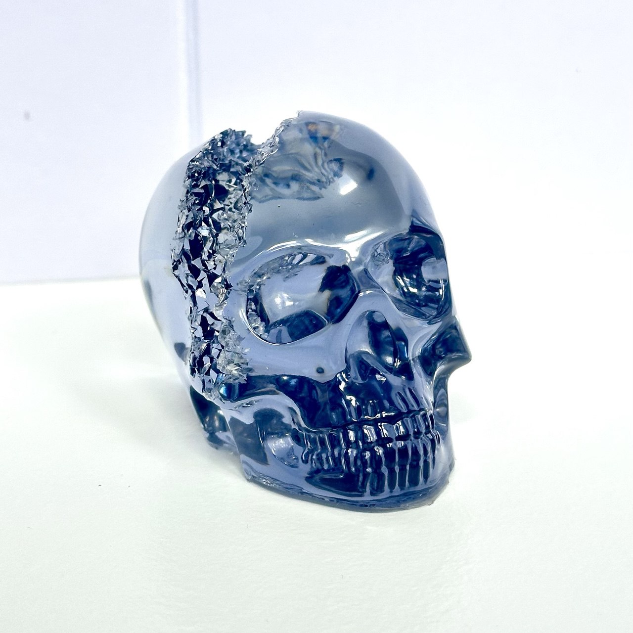 Medium Crystal Geode Skull Silicone Mold