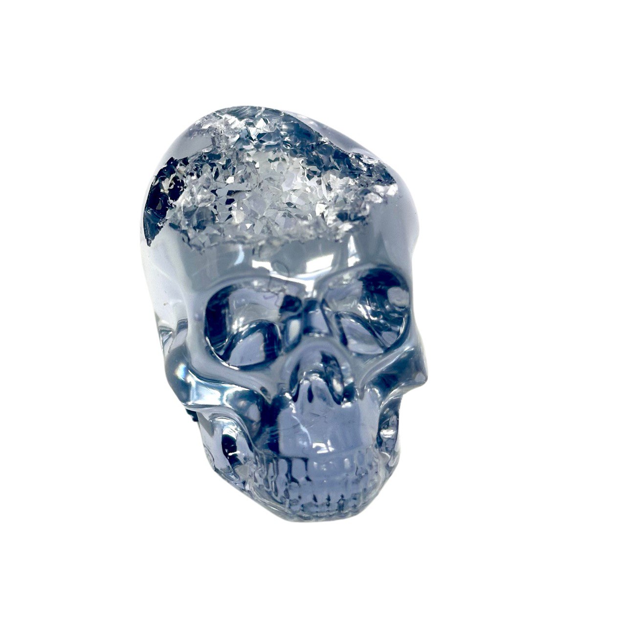 Small Crystal Geode Skull Silicone Mold