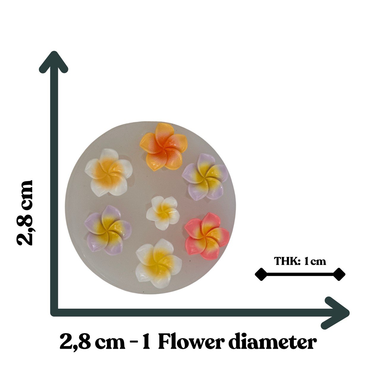 3D 7 Flowers Silicone Molds for Resin Crafts