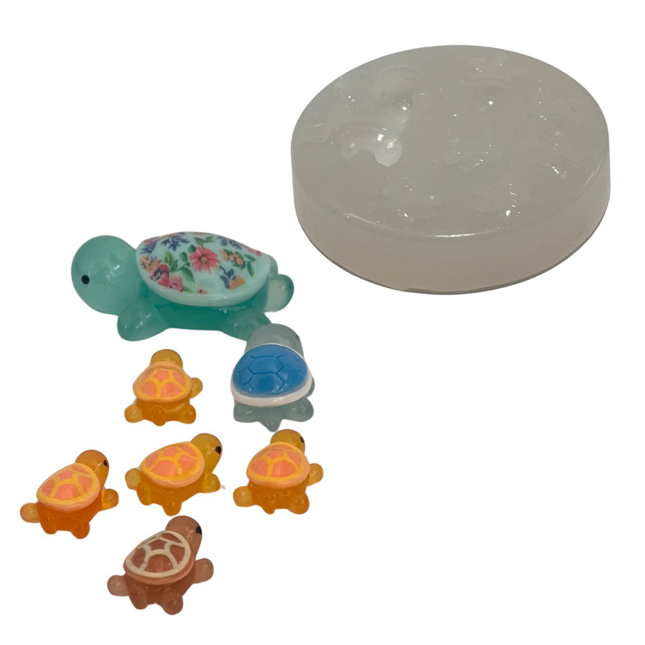 Silicone Molds for Resin – Cute Turtle Set of 7