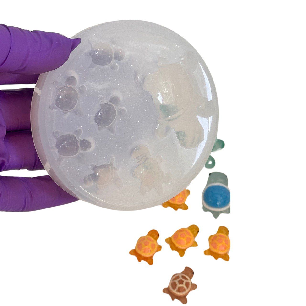 Silicone Molds for Resin – Cute Turtle Set of 7