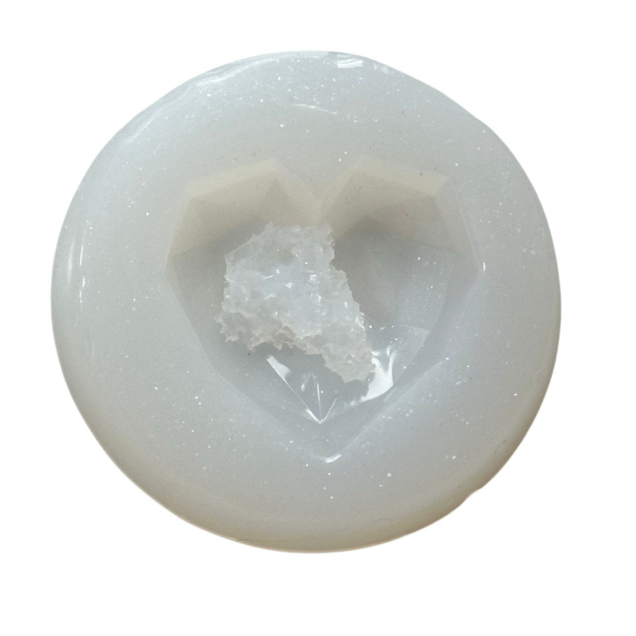 Heart Shaped Silicone Mold for Resin Crafting – Druzy Geode