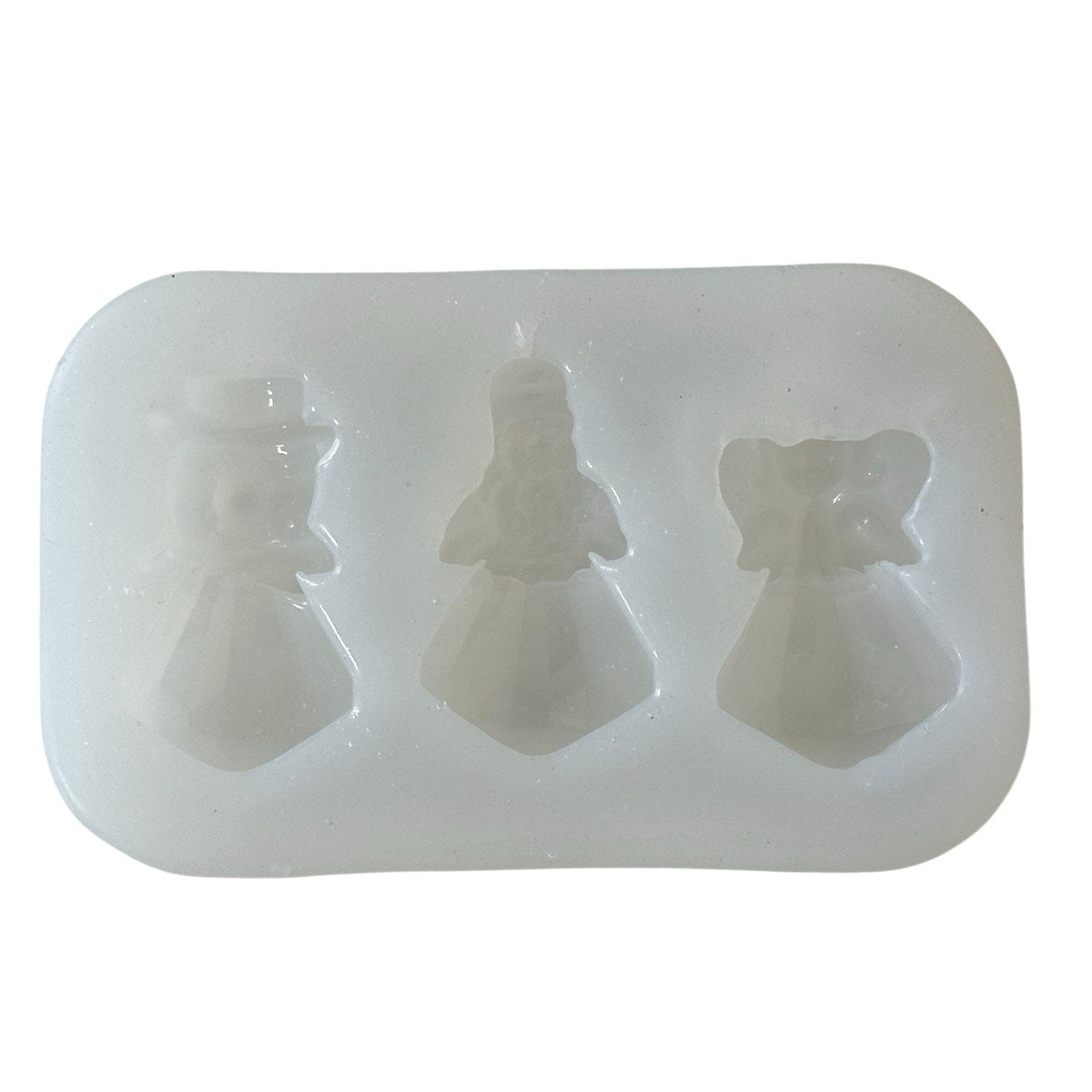 Crystal Christmas Tree Ornament Resin Mold Set – Snowman, Santa Claus and Angel