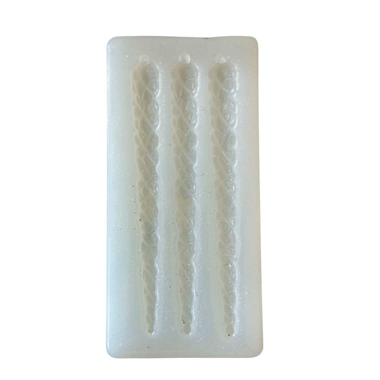 Long 3D Crystal Icicles Ornament Silicone Mold