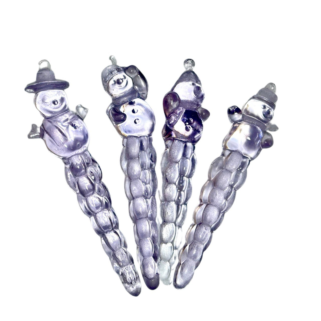 4 Snowman Icicles Silicone Mold