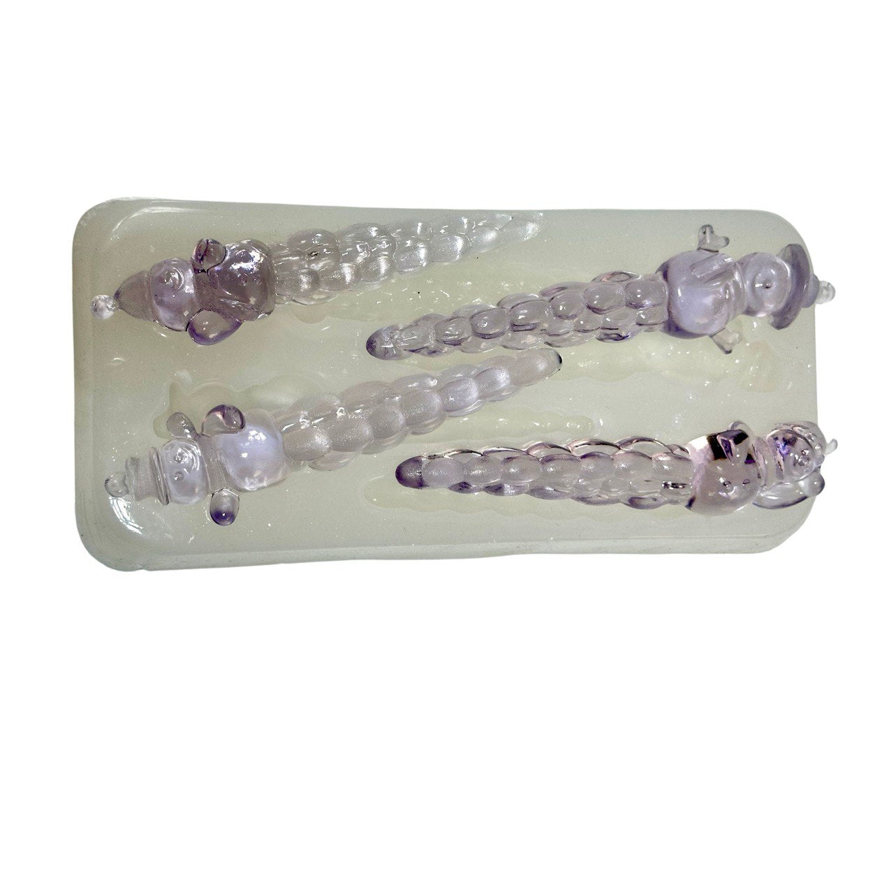 4 Snowman Icicles Silicone Mold