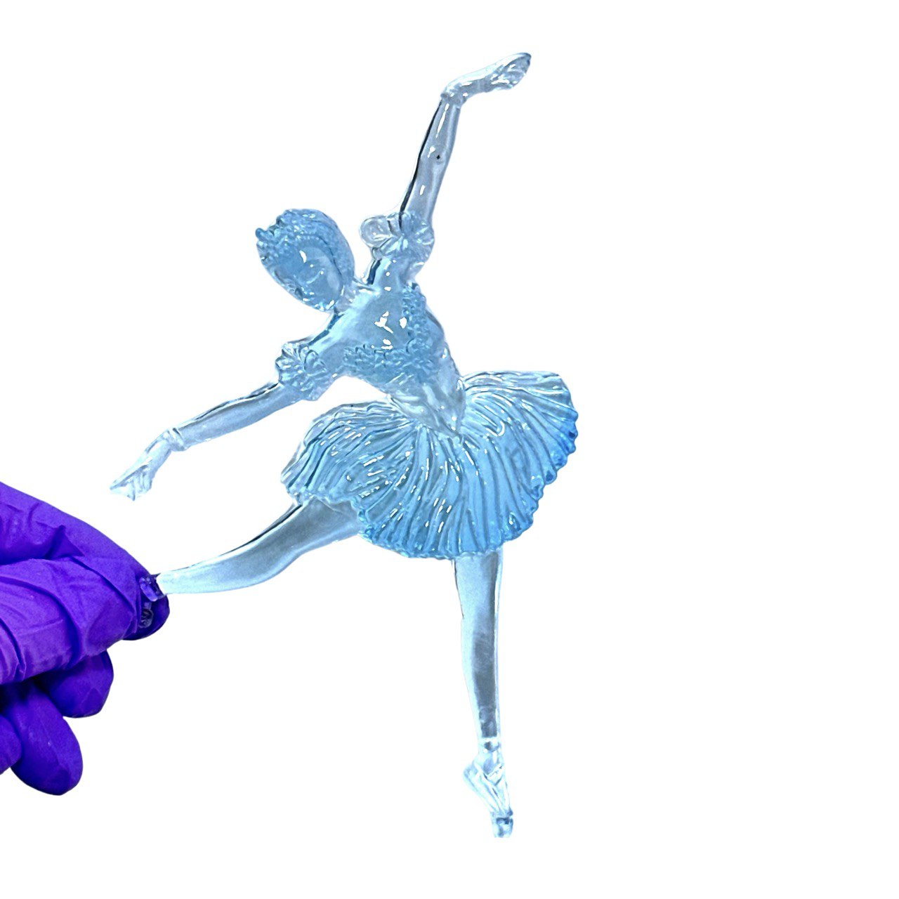 Large Ballerina with 5 Flowers Silicone Mold