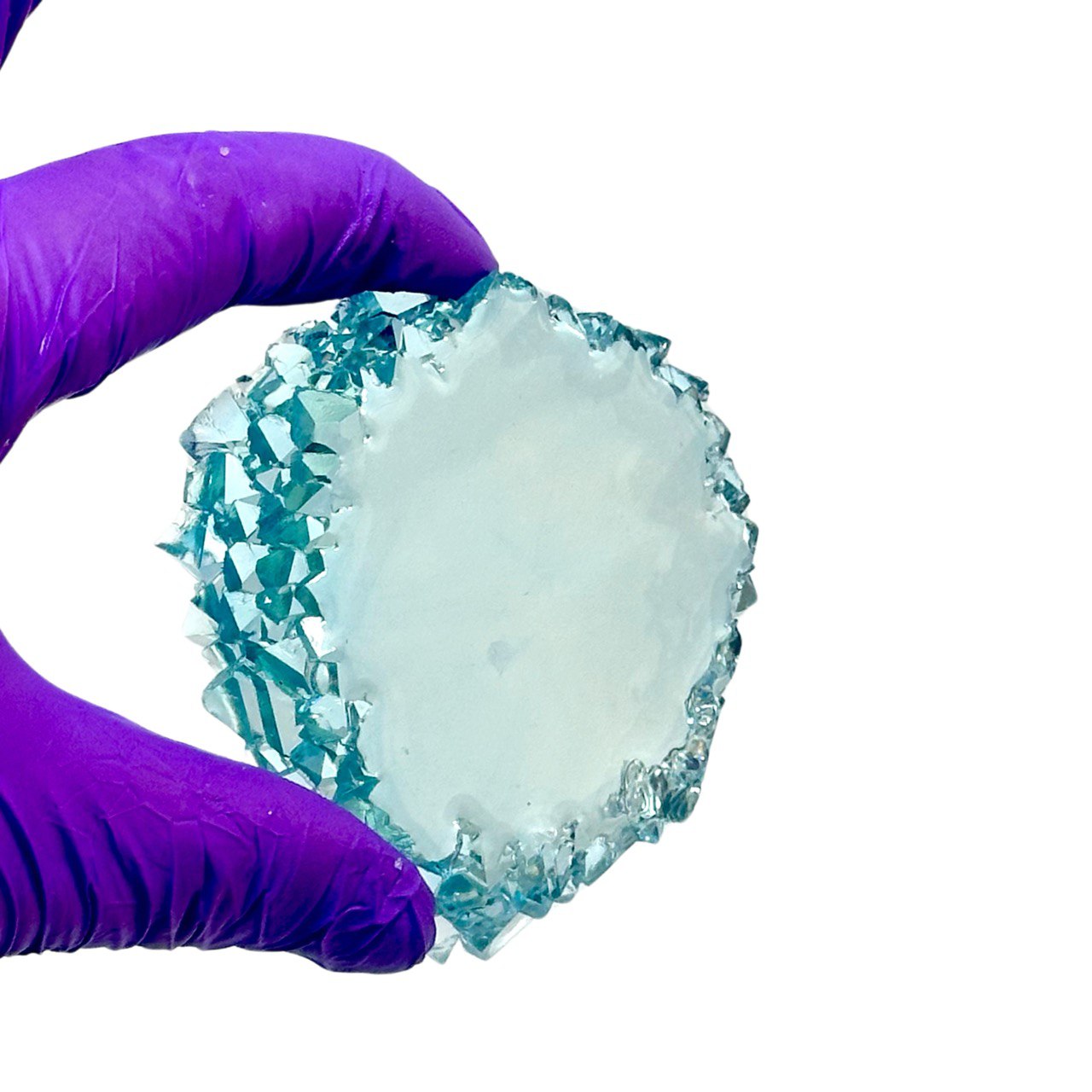 Crystal Edge Silicone Mold – Round Resin Mold for Brooch, Magnets, Floral Art and More