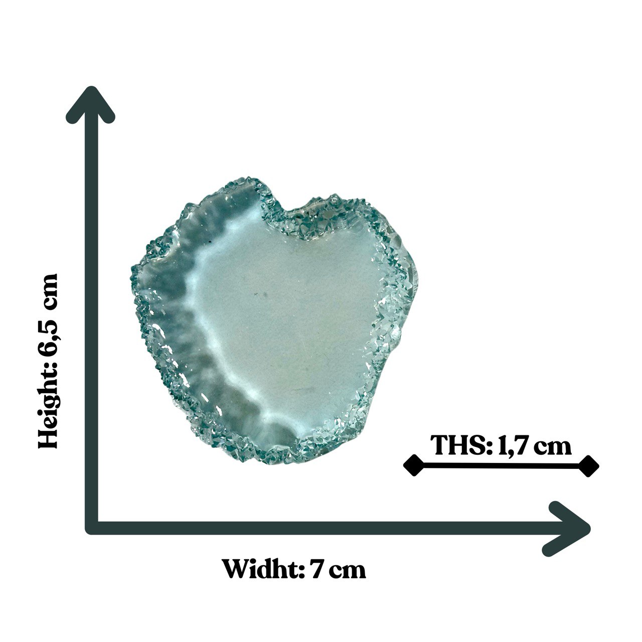 Crystal Edge Silicone Mold – Round Resin Mold