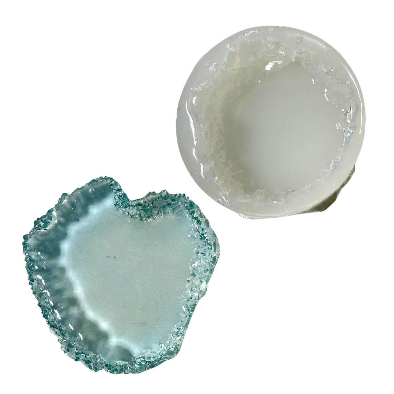 Crystal Edge Silicone Mold – Round Resin Mold