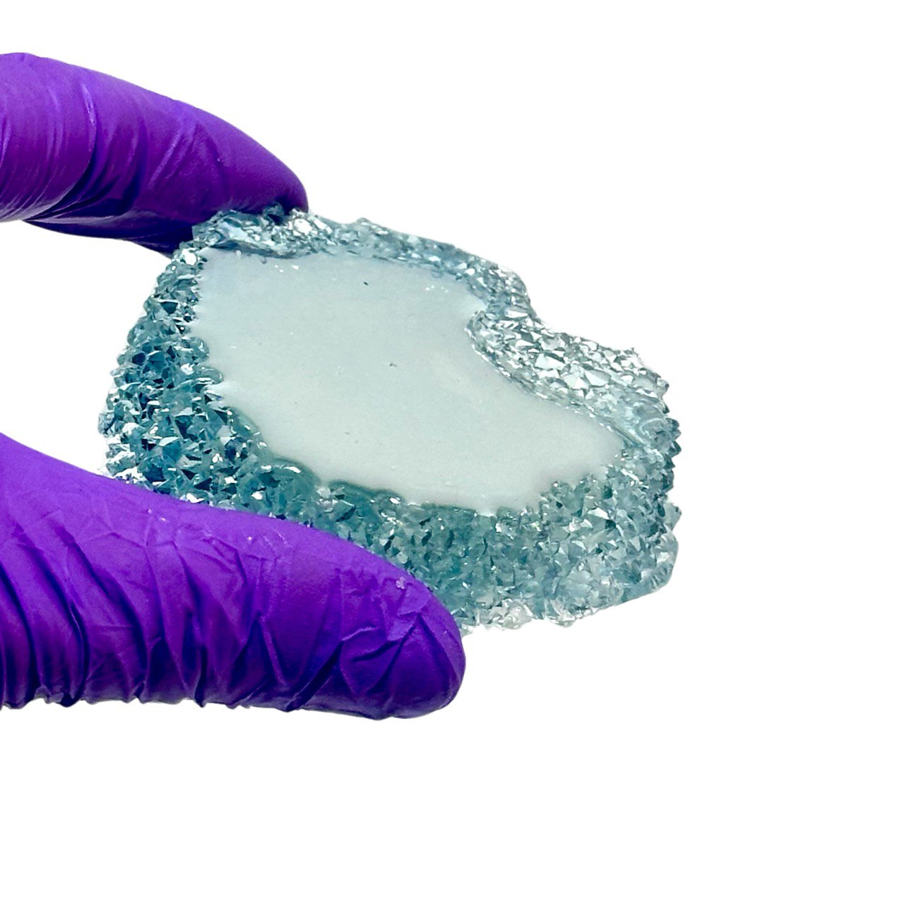 Crystal Edge Silicone Mold – Round Resin Mold