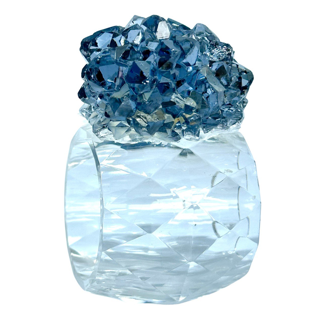 2 pc Crystal Cluster Ring Shapes Silicone Moulds