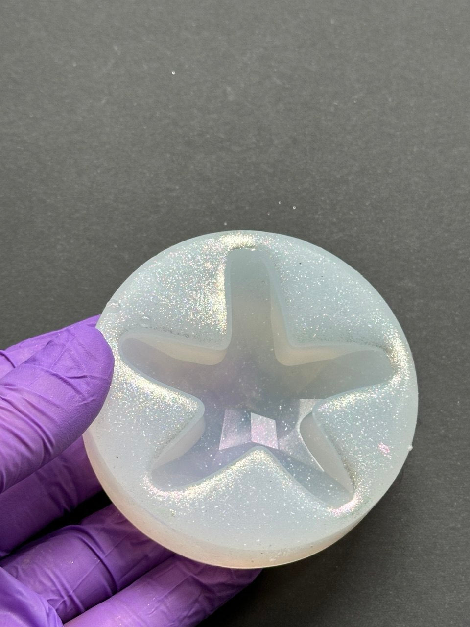 Starfish Silicone Mold for Resin | Faceted Sea Star Ornament Mold