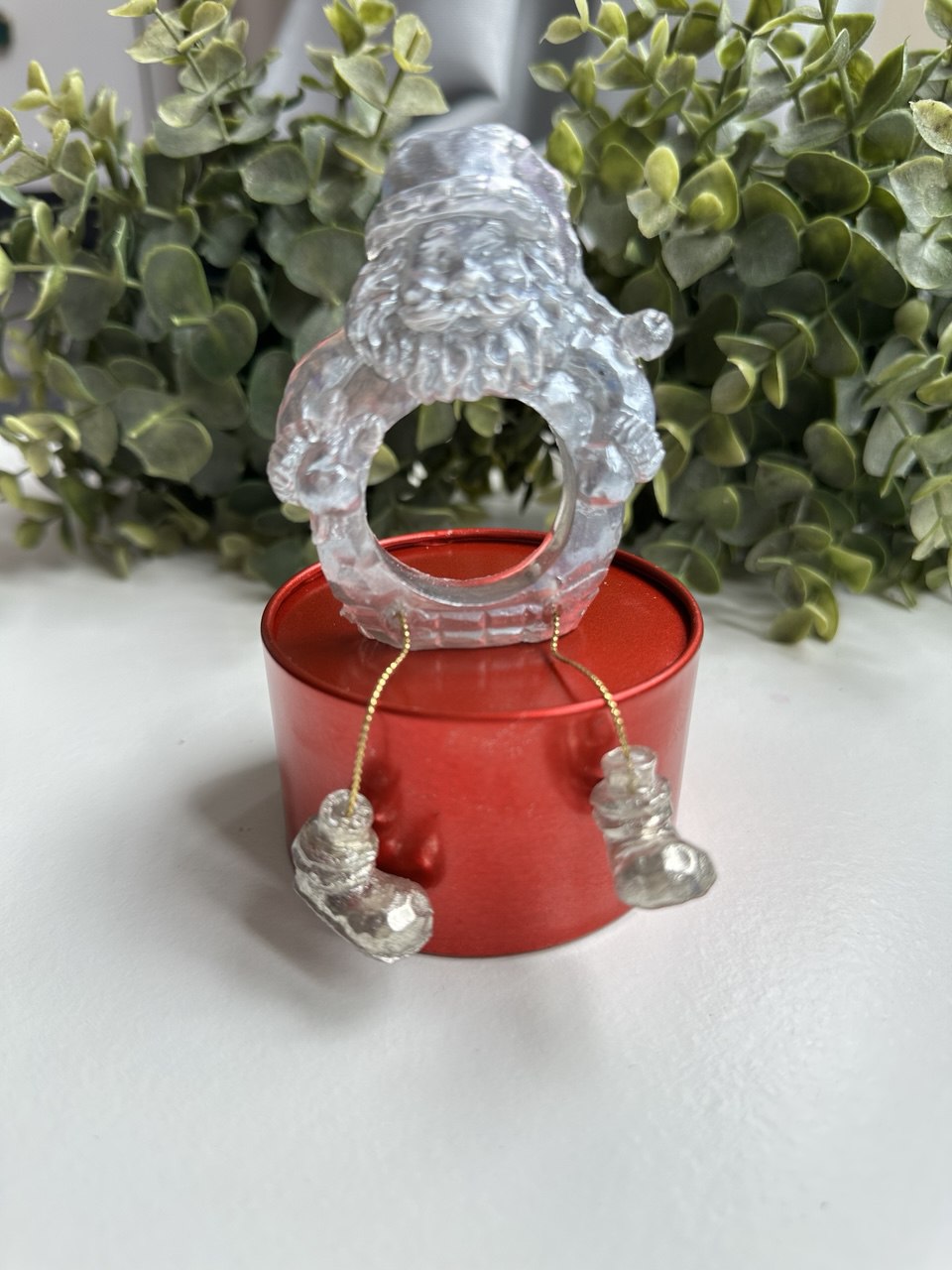Santa Claus Candy Holder Silicone Mold | Christmas Resin Mold with Boots
