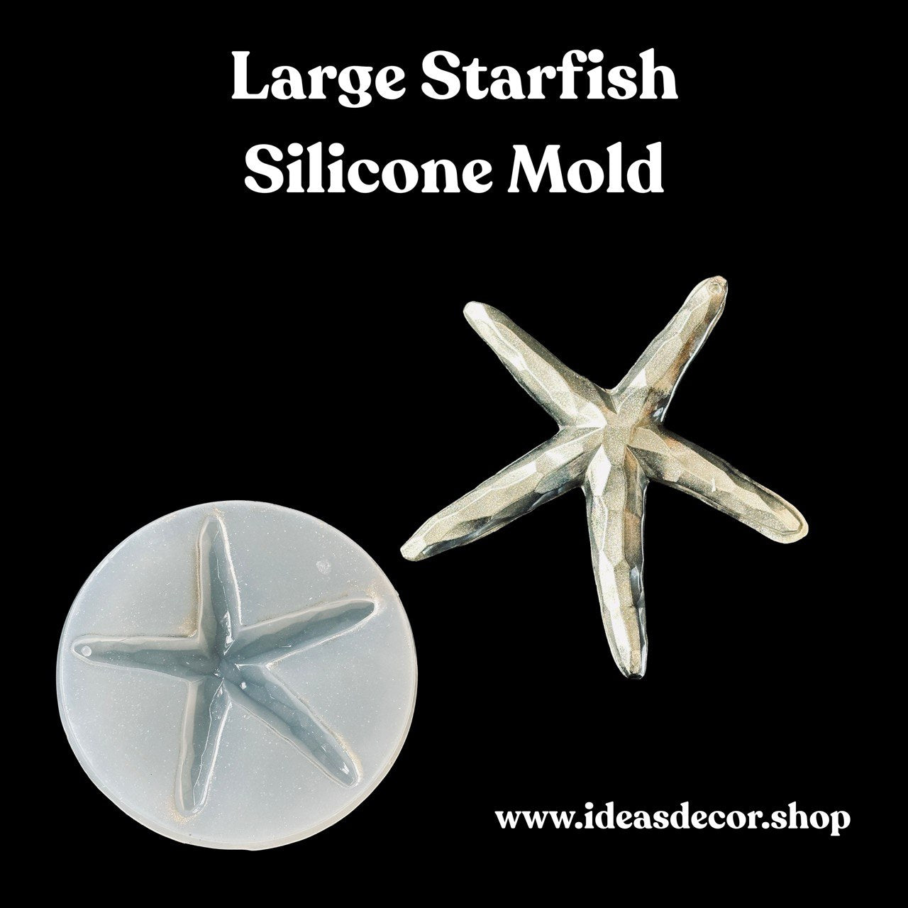 Large Starfish Silicone Mold for Resin