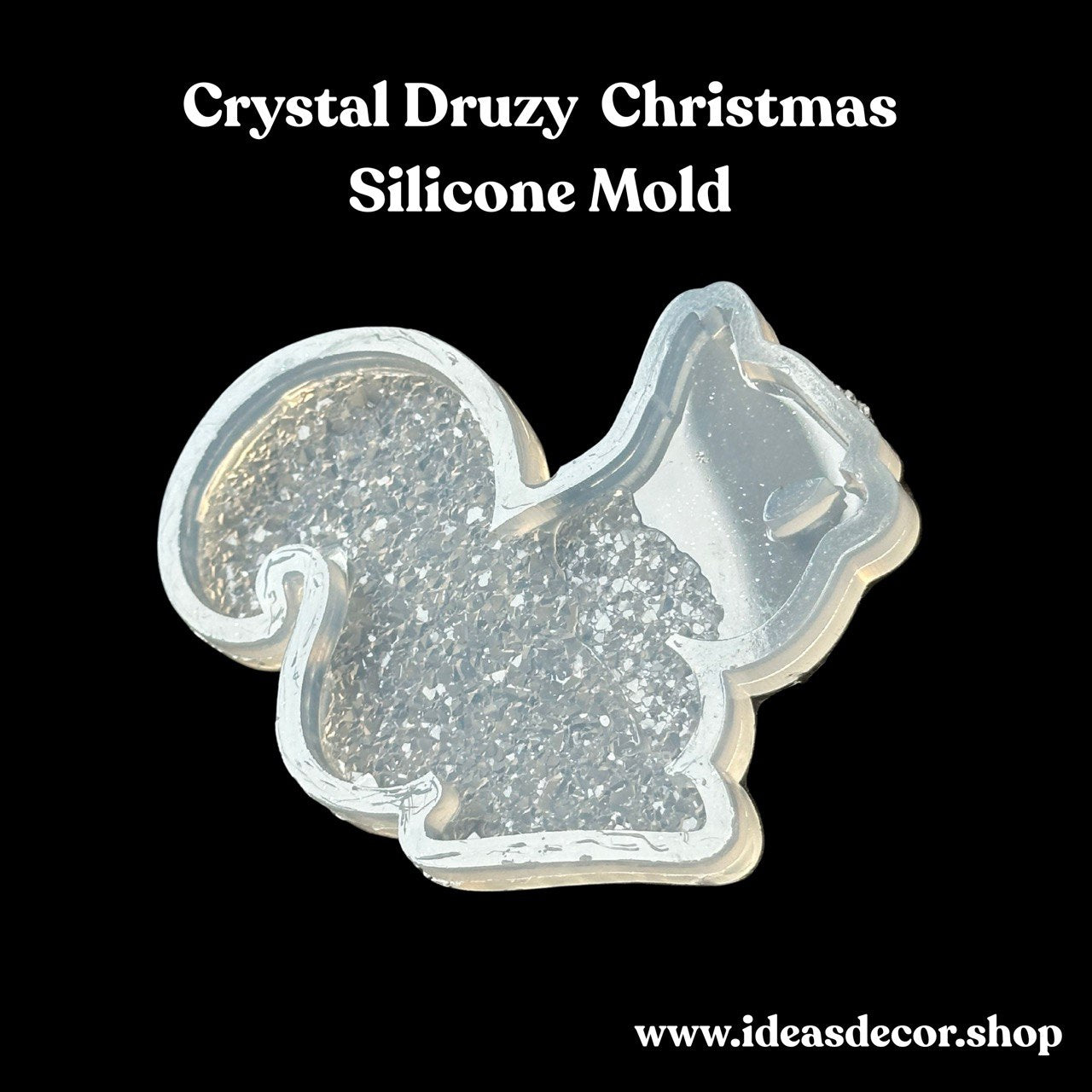 Druzy Crystal Squirrel Silicone Mold