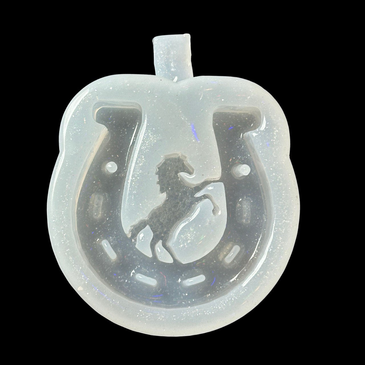 Crystal Horse and Horseshoe Silicone Mold