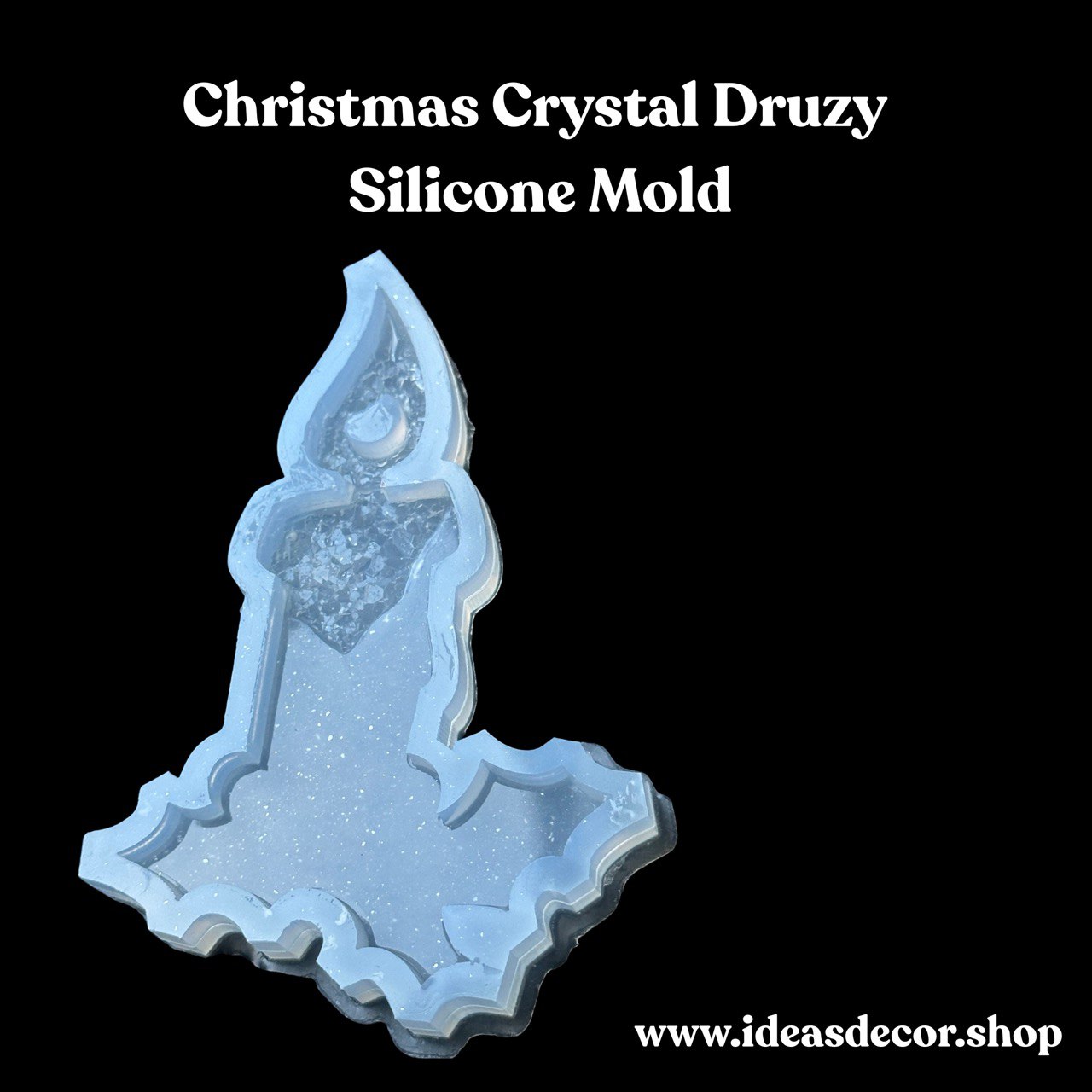 Burning Candle Christmas Tree Toy Silicone Mold for Unique Resin Art