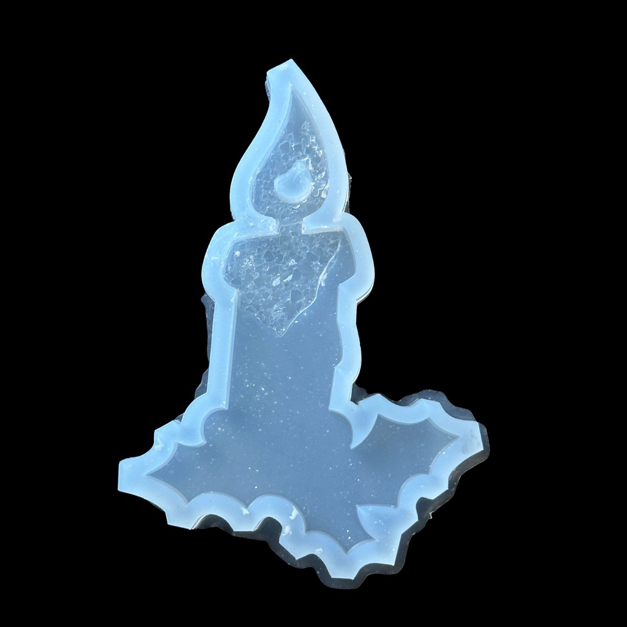 Burning Candle Christmas Tree Toy Silicone Mold for Unique Resin Art