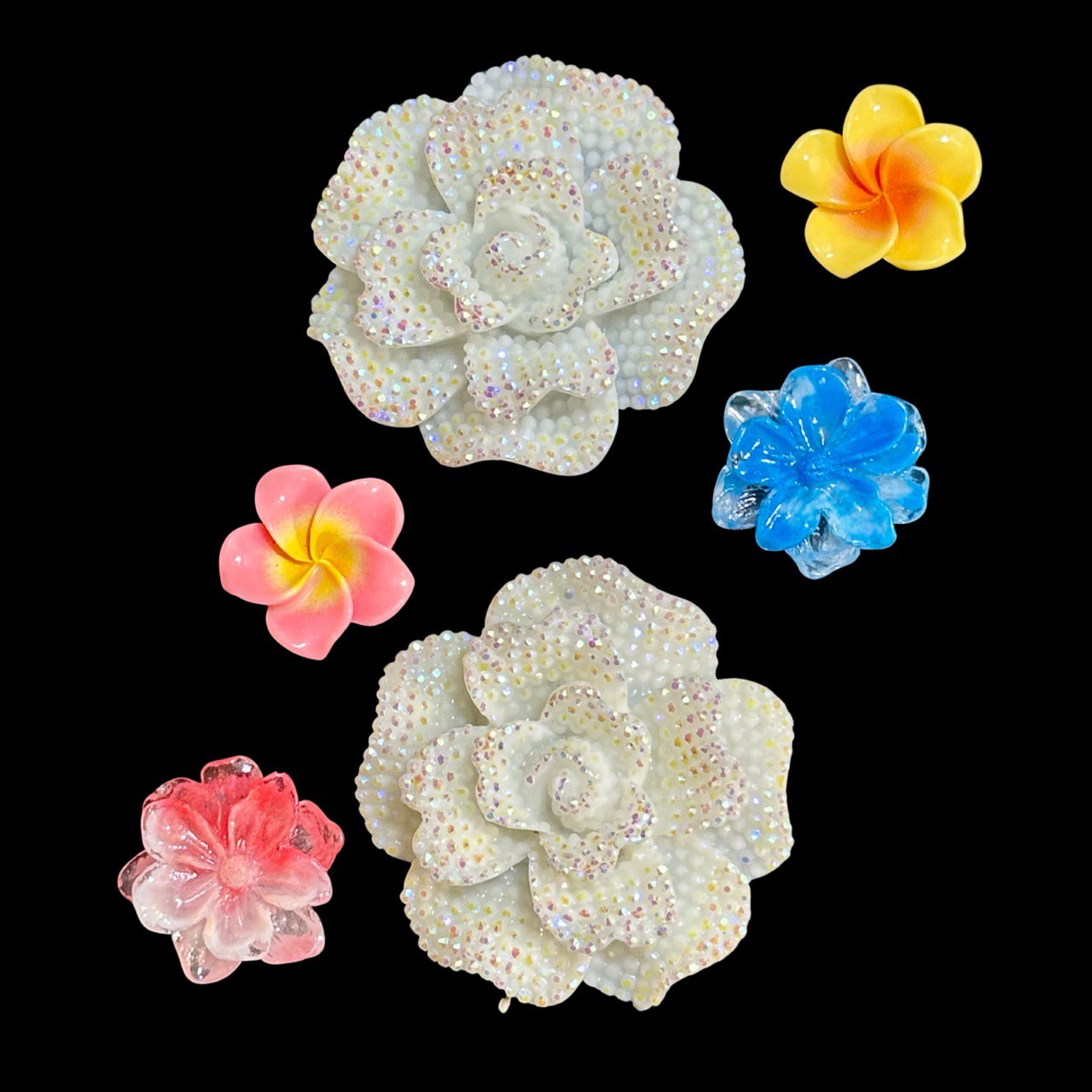 3D Flowers Silicone Mold for Resin – 6 Cavity Floral