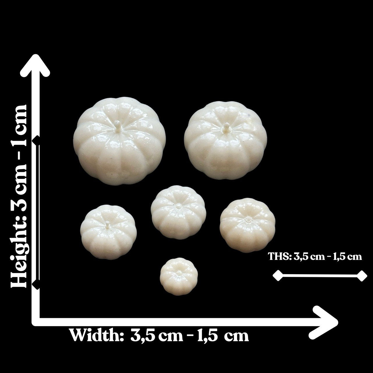 Pumpkin Silicone Mold – One Mold with 6 Mini Pumpkins