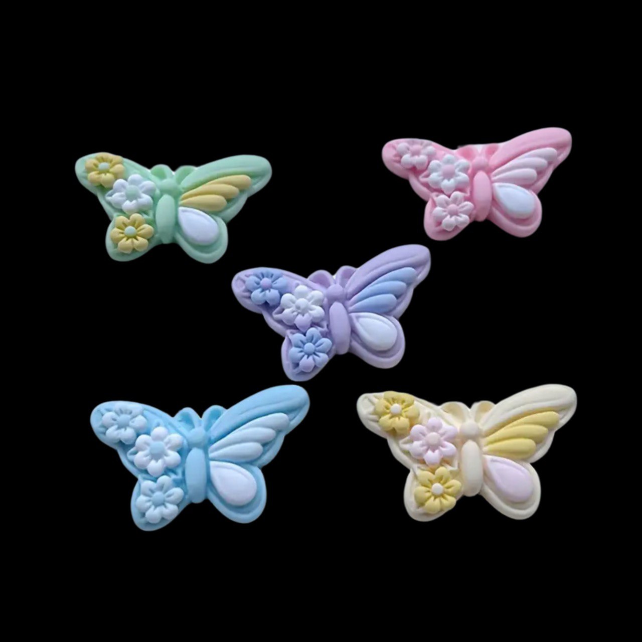 Mini Butterfly Silicone Mold – 10-Cavity Floral Winged Mold