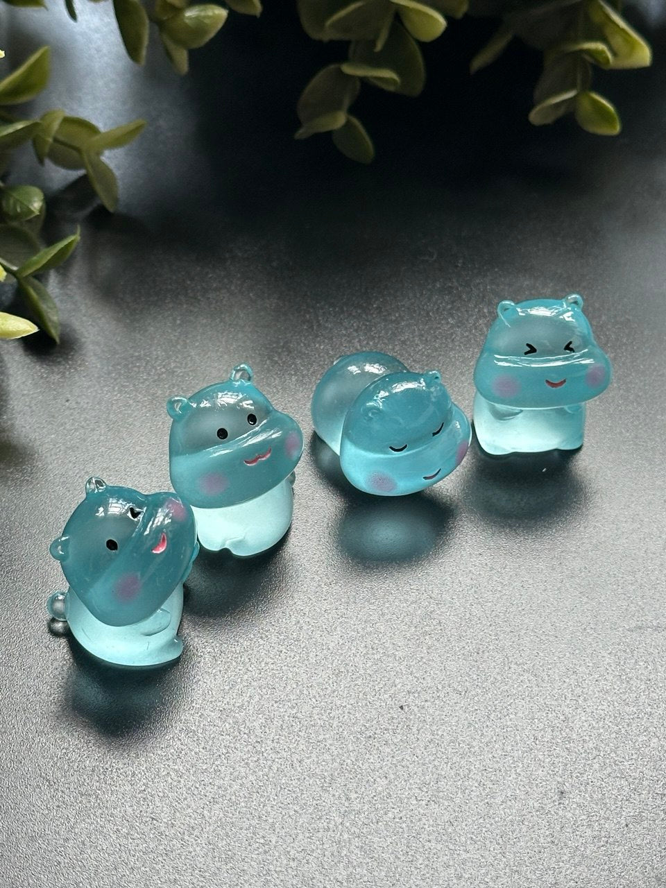 Cute Hippo Figurine Mold – 4 Expressions