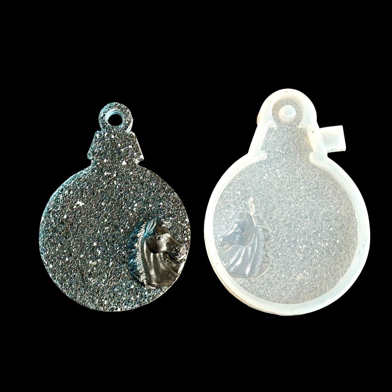 Horse Head Druzy Crystal Ornament Mold