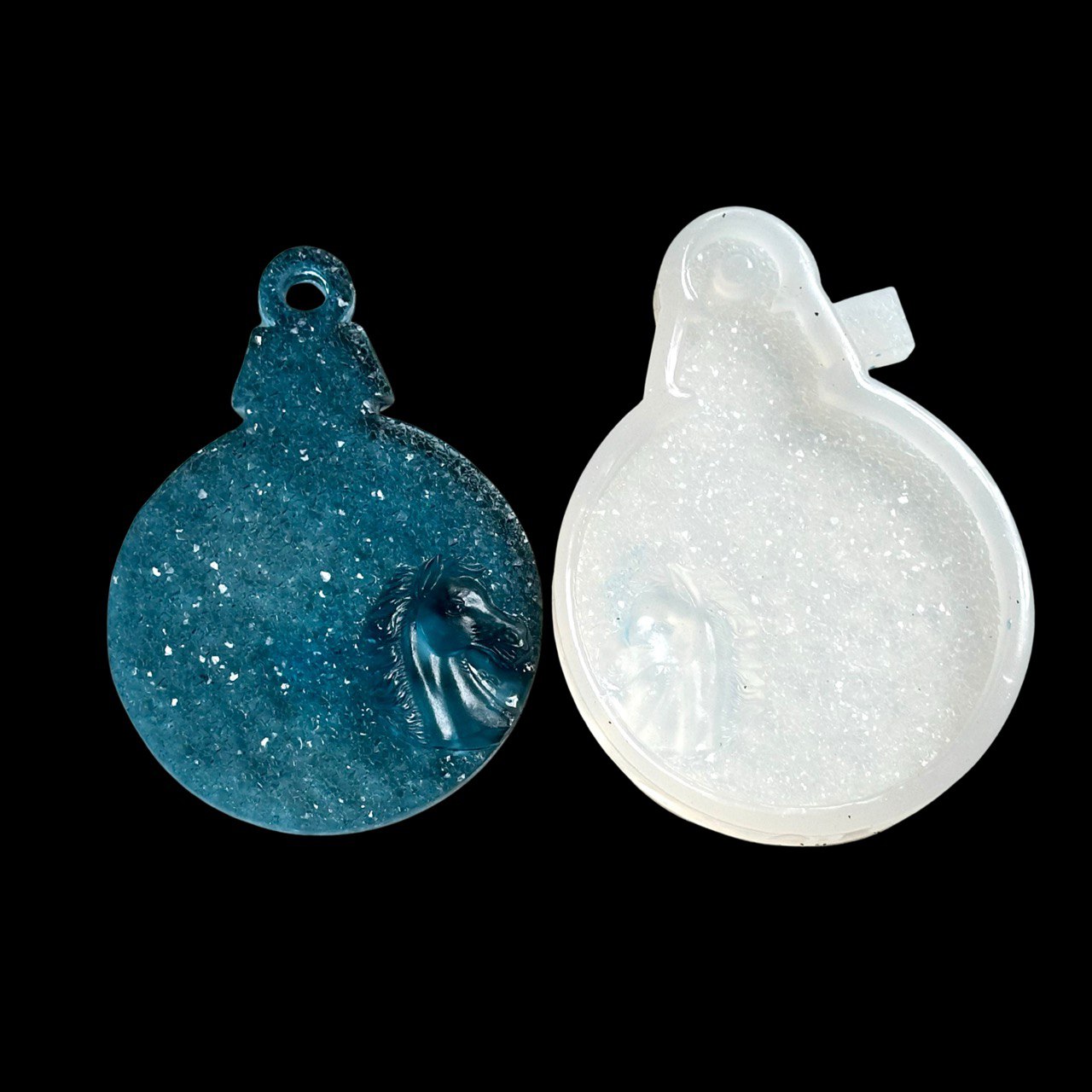 Horse Head Druzy Crystal Ornament Mold