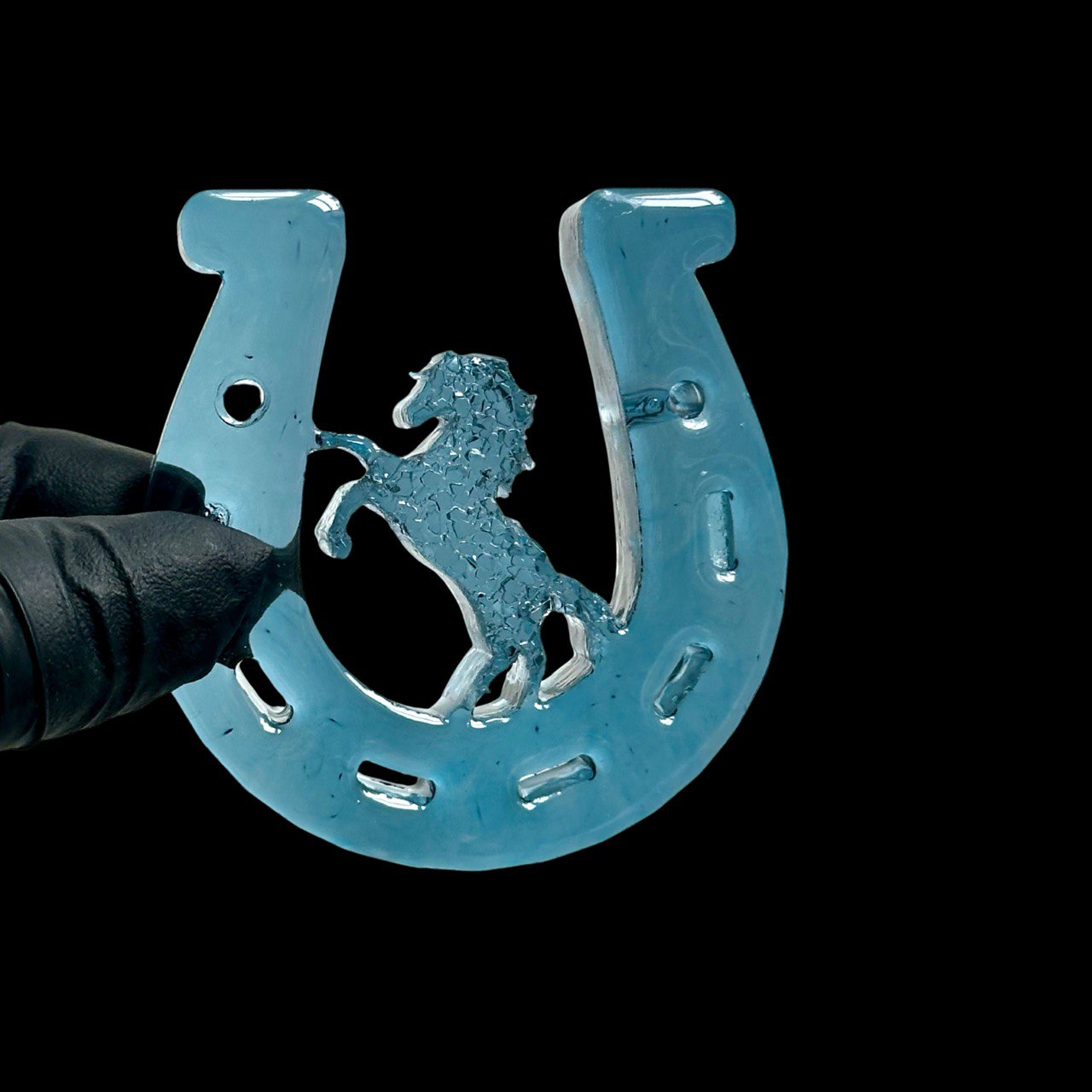 Crystal Horse and Horseshoe Silicone Mold