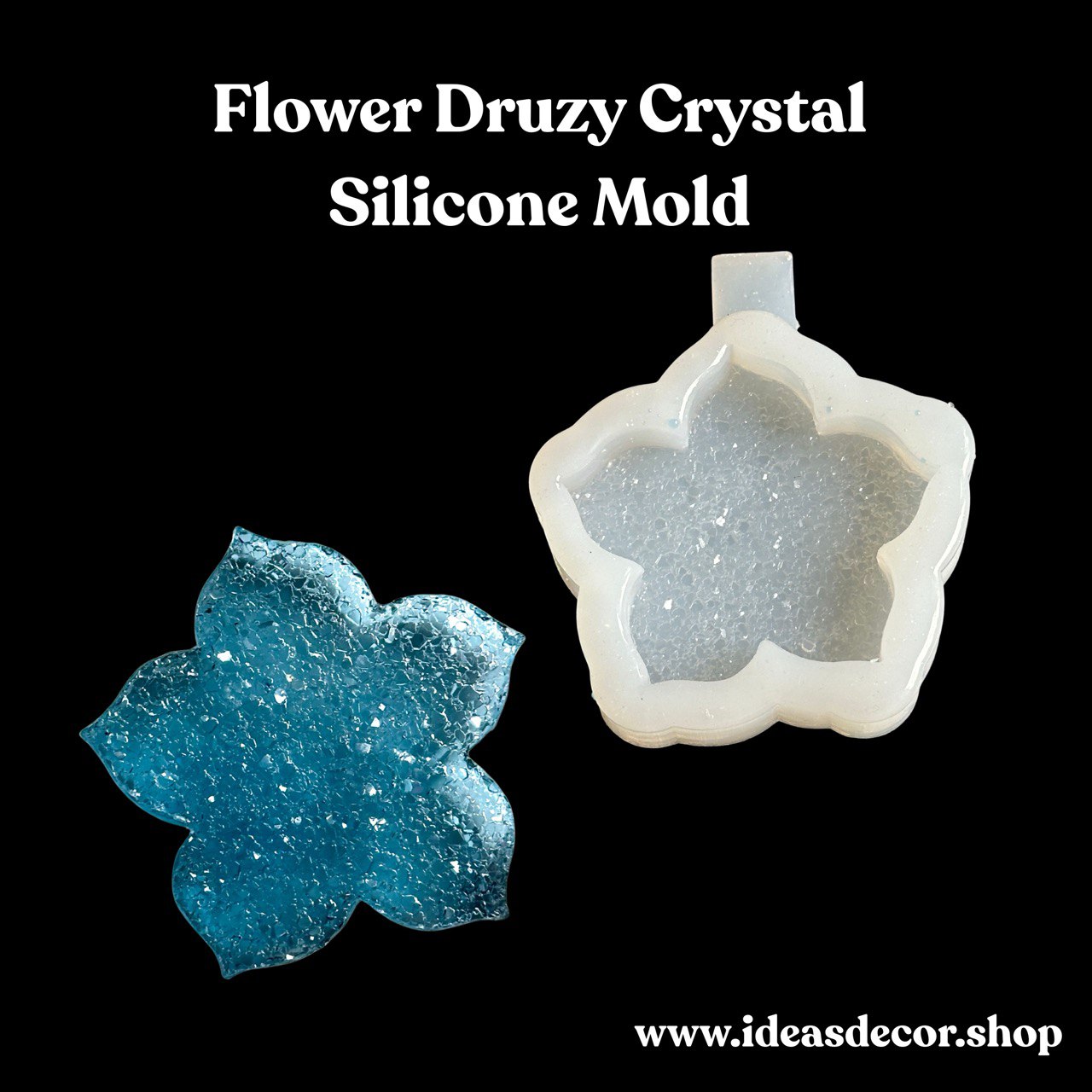 Druzy Flower Silicone Mold