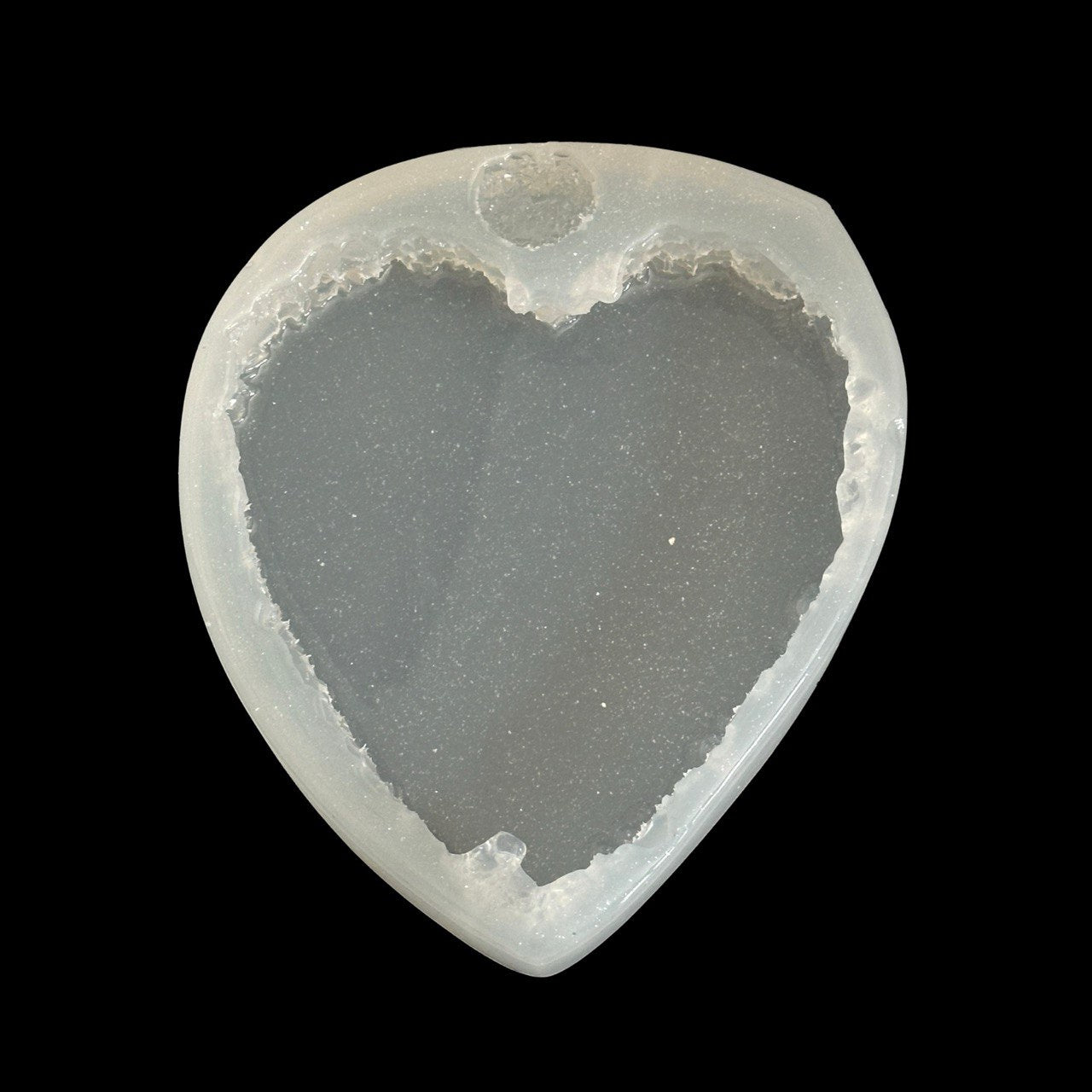 Crystal Edge Heart Geode Silicone Mold