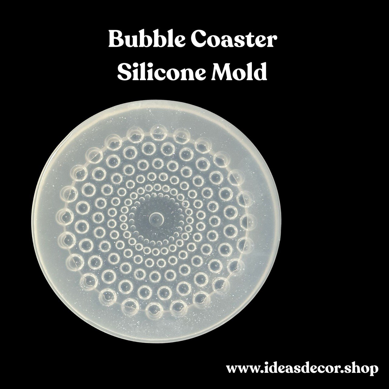 Unique Bubble Coaster Silicone Mold for Resin, Epoxy, and Jesmonite