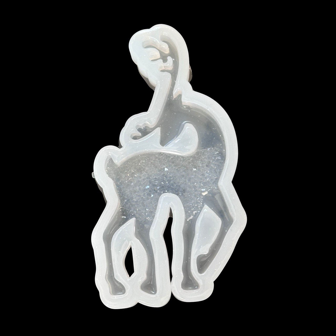 Large Druzy Christmas Deer Silicone Mold