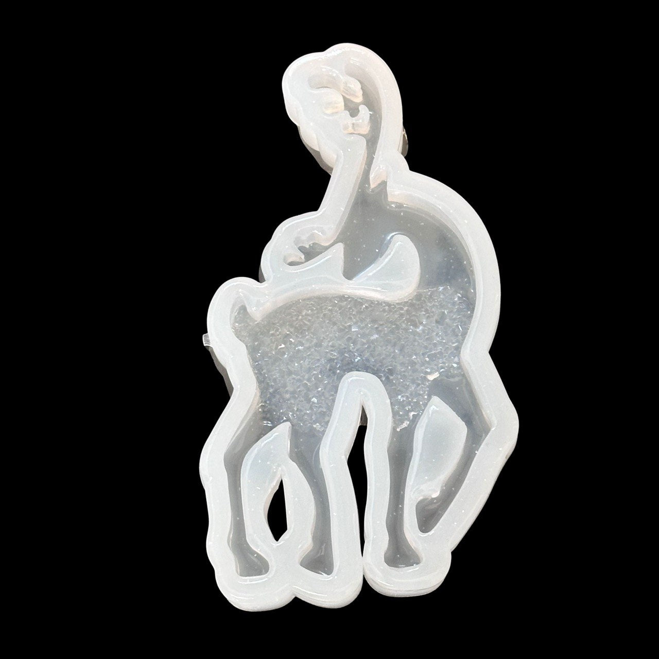 Large Druzy Christmas Deer Silicone Mold