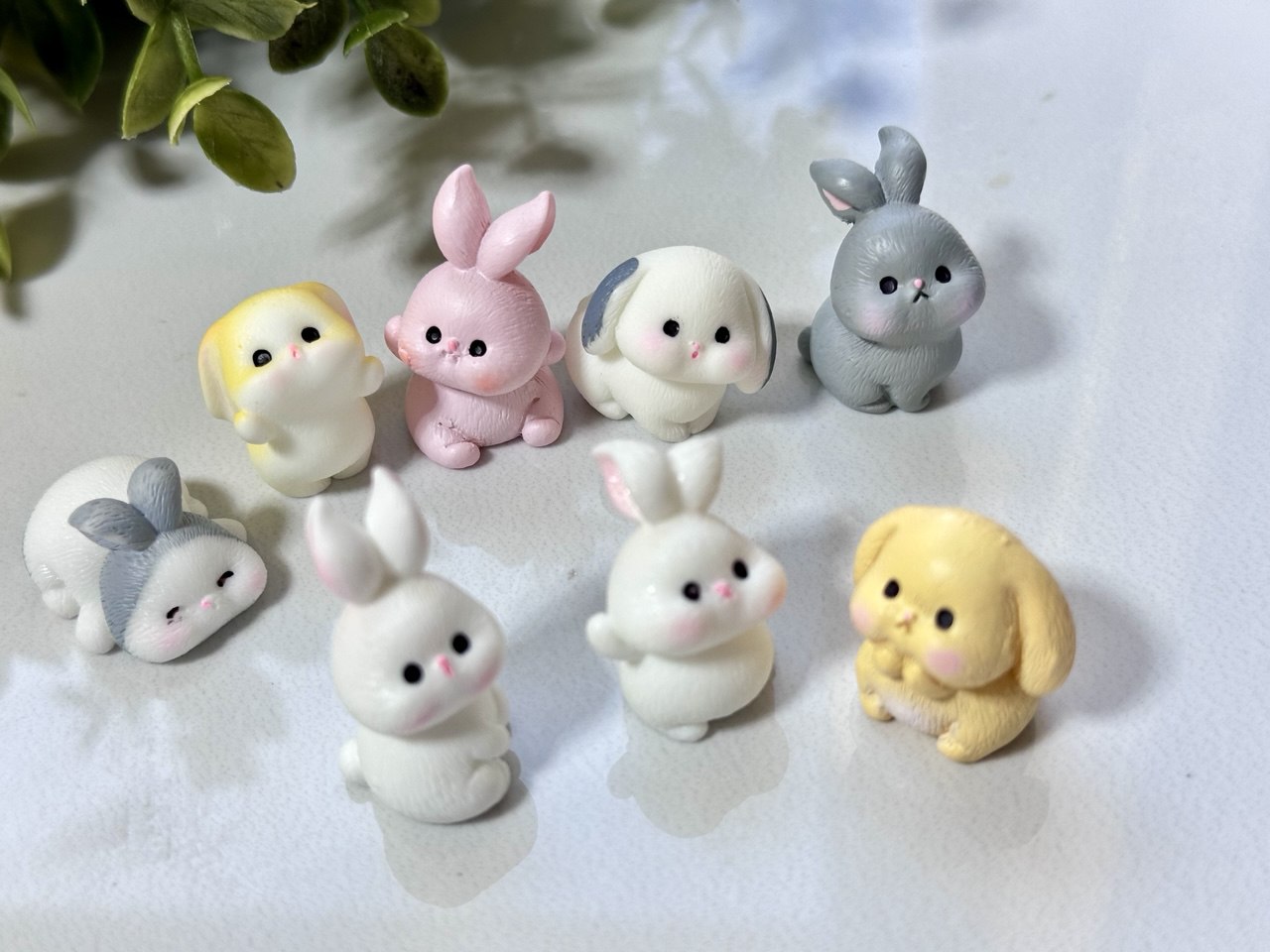 Silicone Mold Bunny Figurines – Mini Rabbit Resin Mold Set of 8