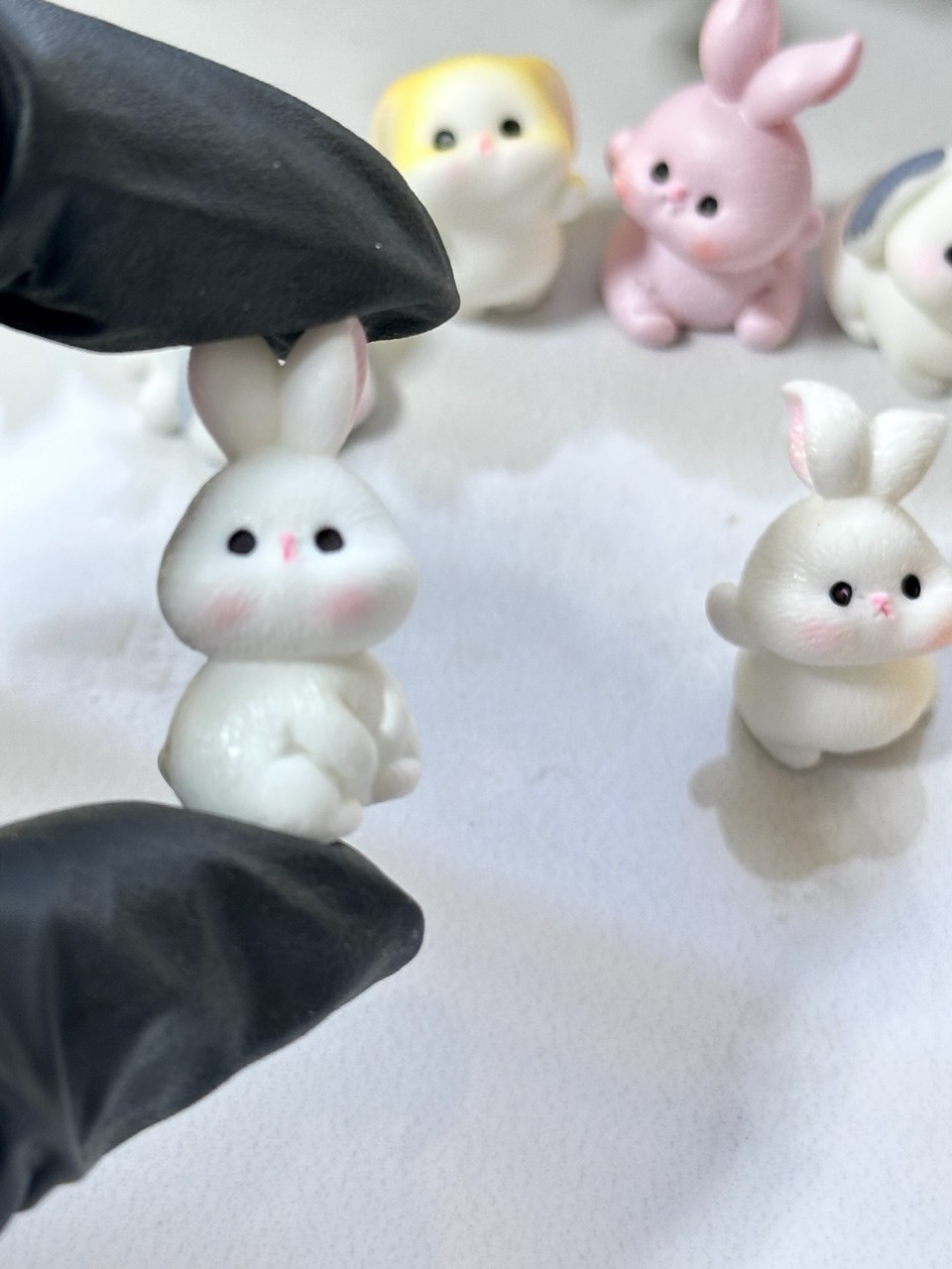 Silicone Mold Bunny Figurines – Mini Rabbit Resin Mold Set of 8