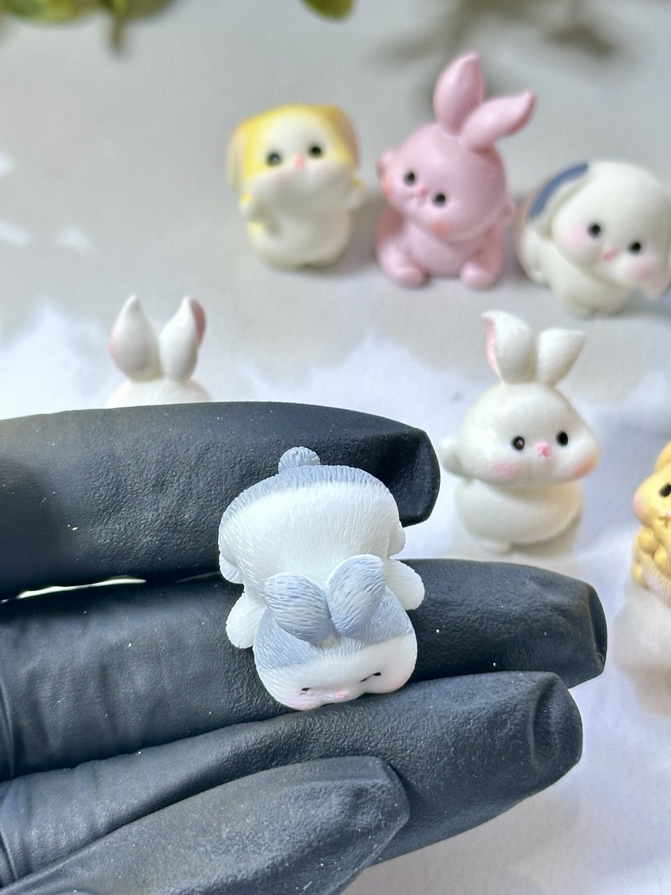 Silicone Mold Bunny Figurines – Mini Rabbit Resin Mold Set of 8