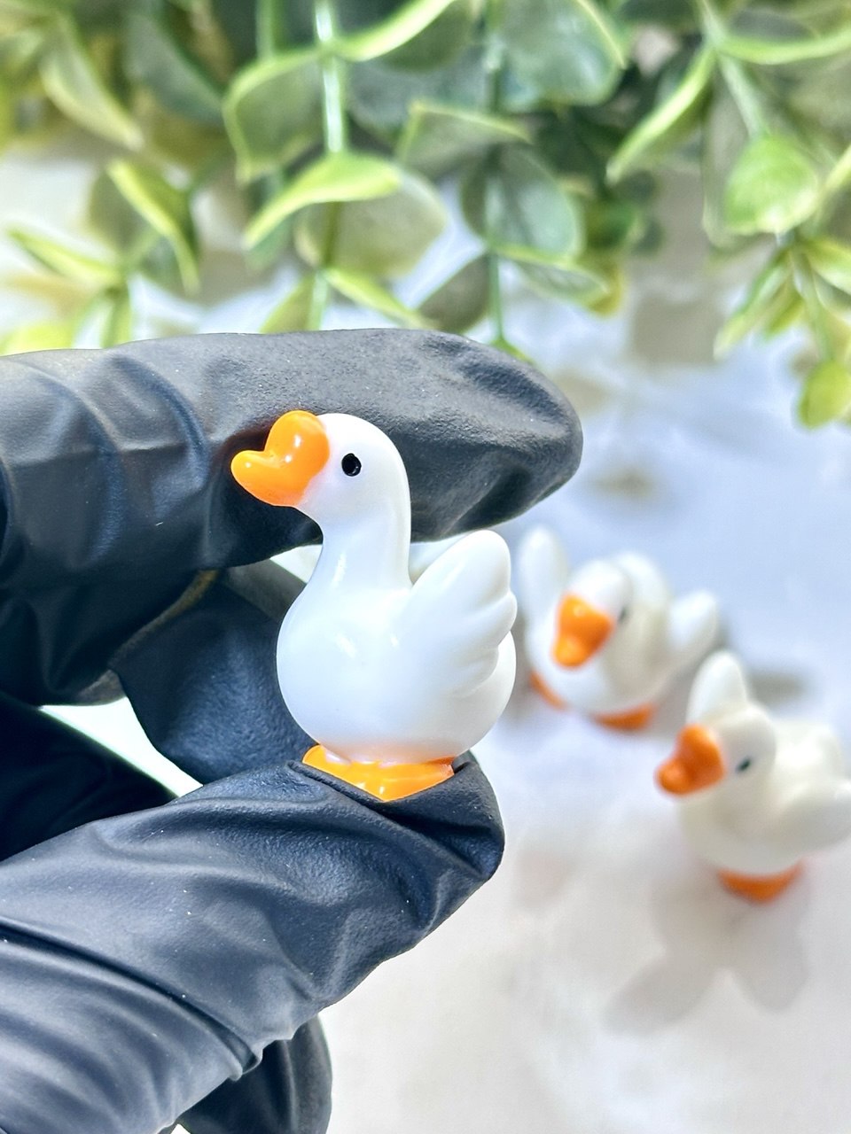 Silicone Mold Goose Figurines Set of 4