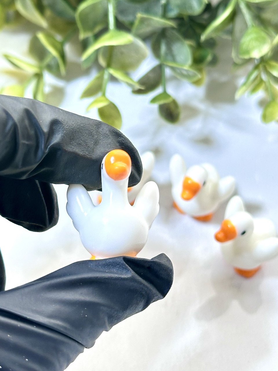 Silicone Mold Goose Figurines Set of 4