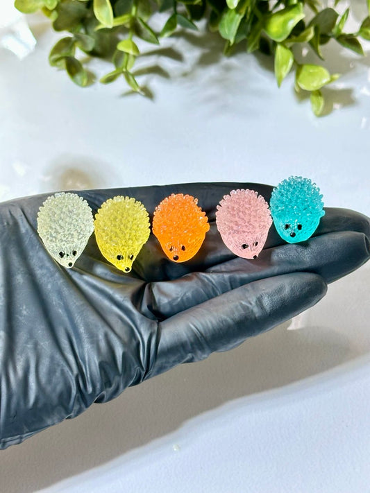 Hedgehog Silicone Mold: Mini Resin Figurines for Jesmonite, Plaster