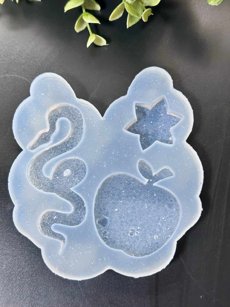 Druzy Crystal Snake Apple Star Silicone Mold