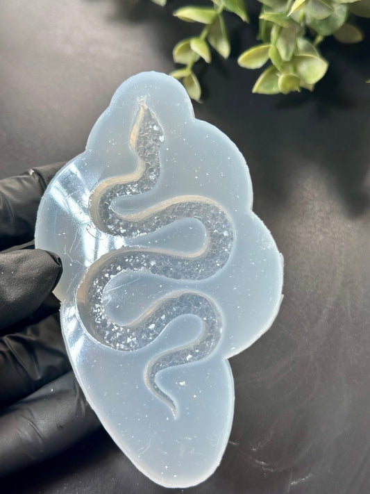 Crystal Druzy Snake Silicone Mold for Resin Crafts - DIY Projects
