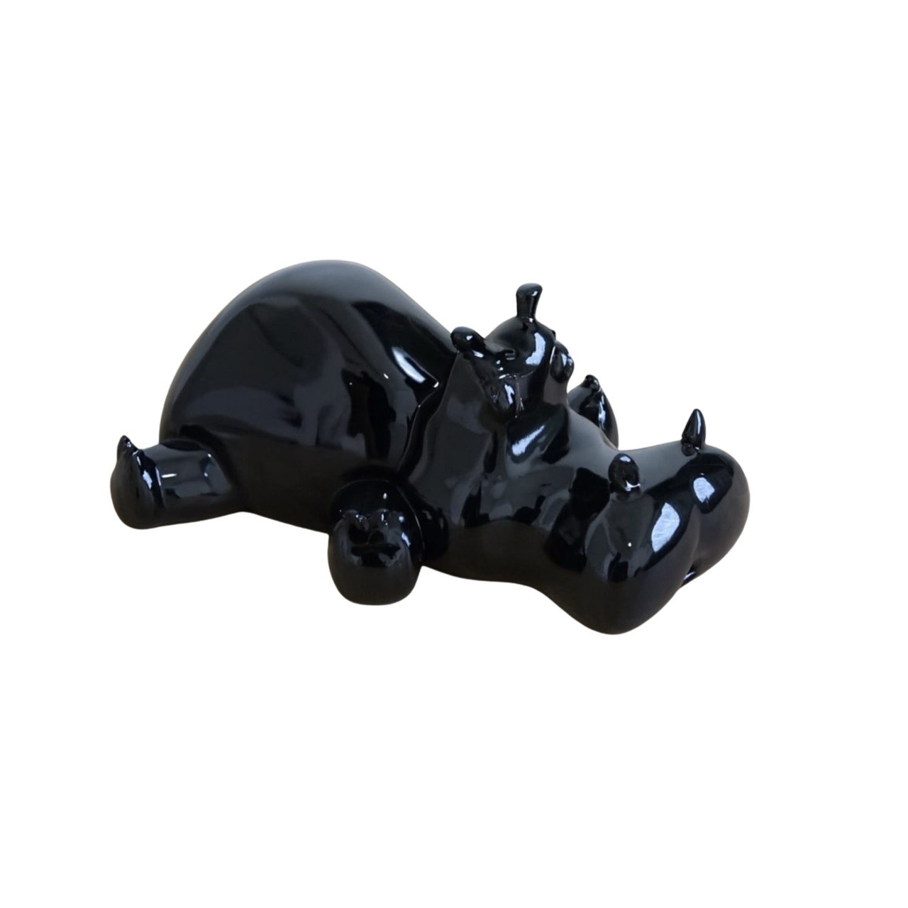 Hippo Figurine Silicone Mold: Resin Art, Miniature Hippo (5.6 cm)