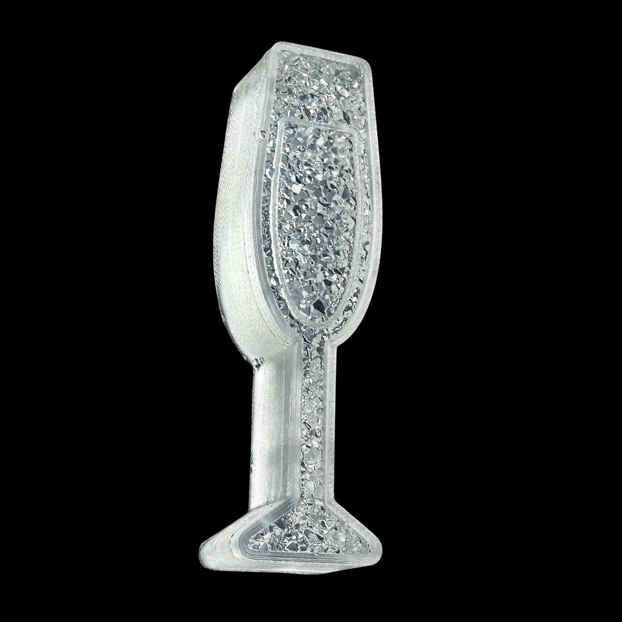 Druzy Champagne Glass Silicone Mold