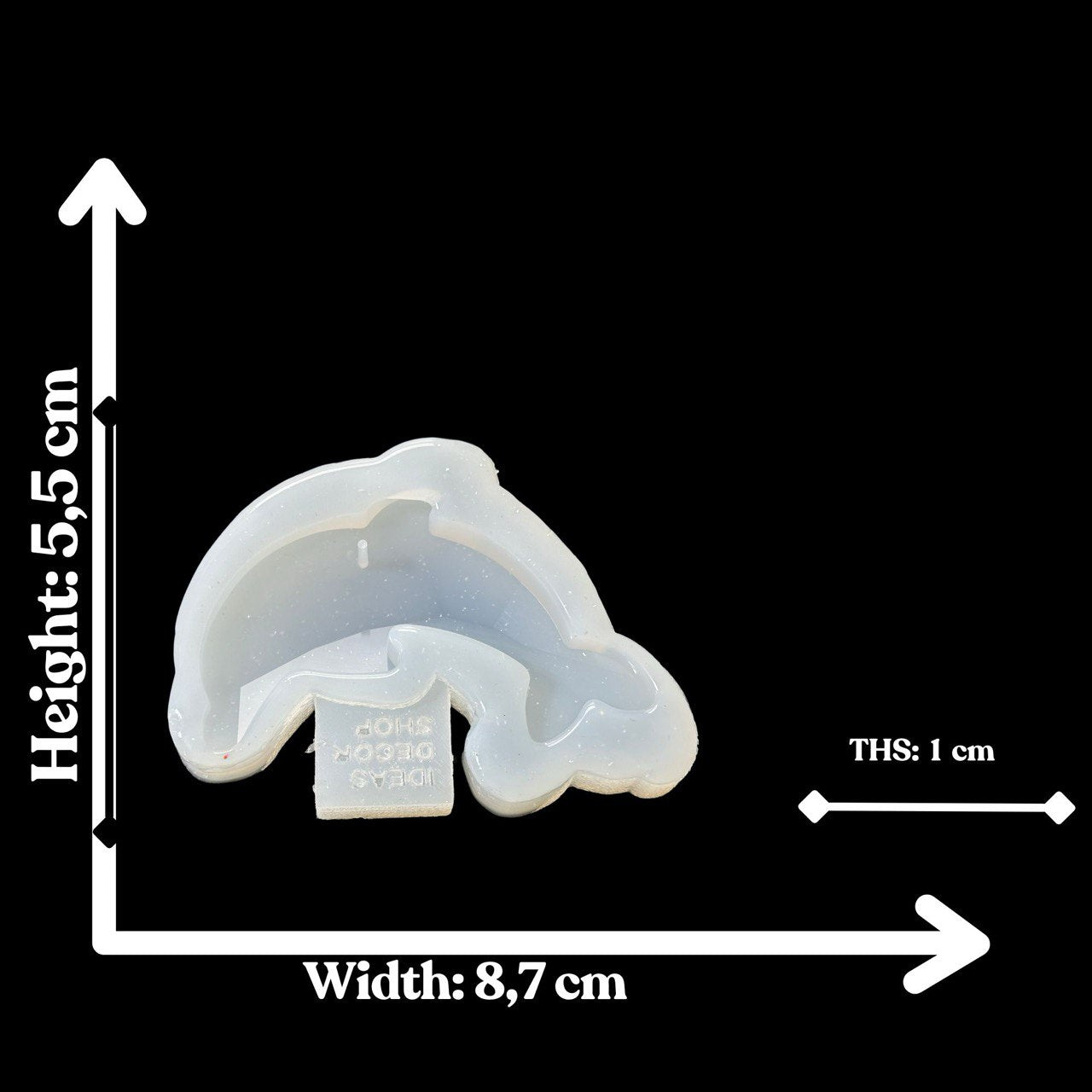Crystal Dolphin Silicone Mold