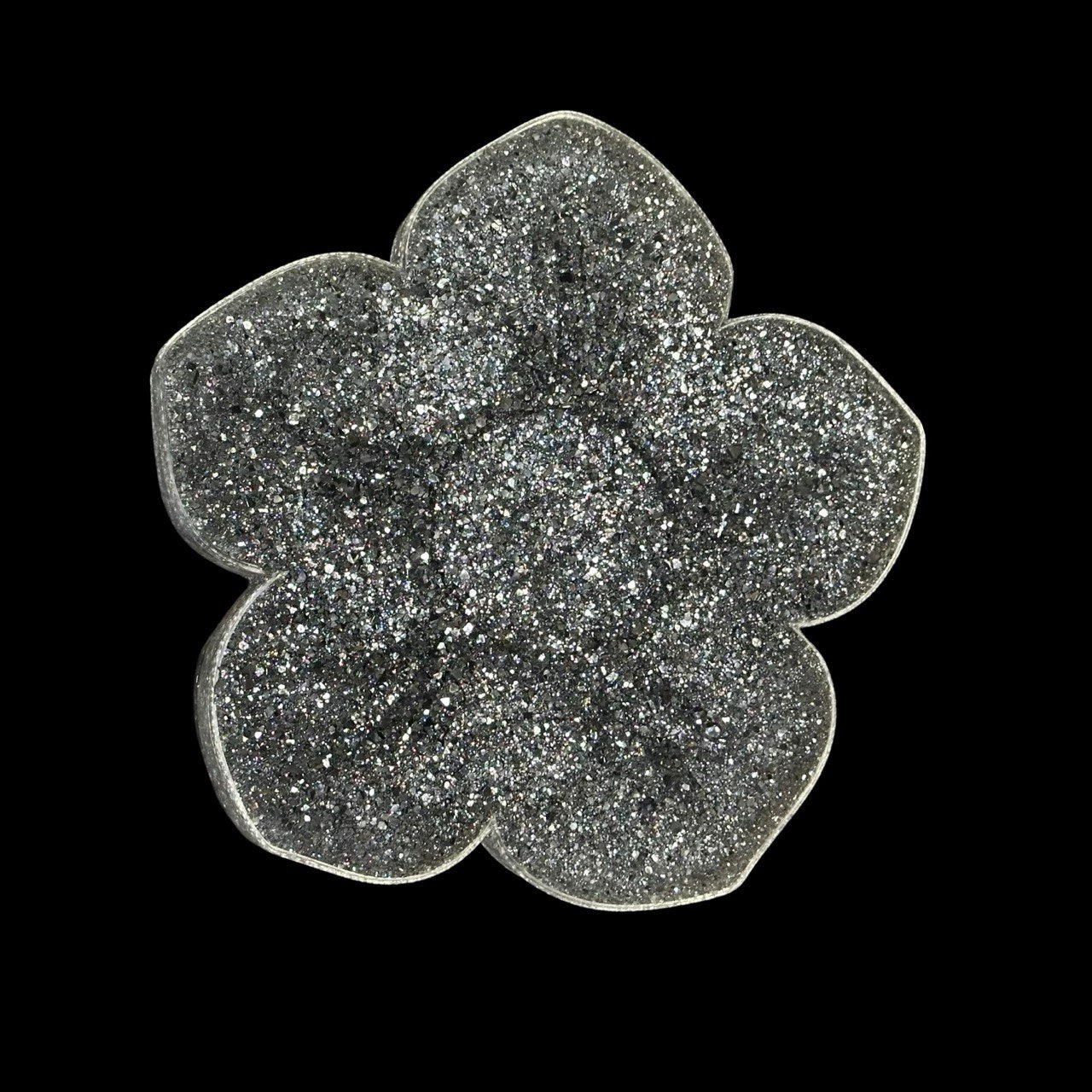 Flower Geode Tray Silicone Mold | Crystal Druzy Flower Mold
