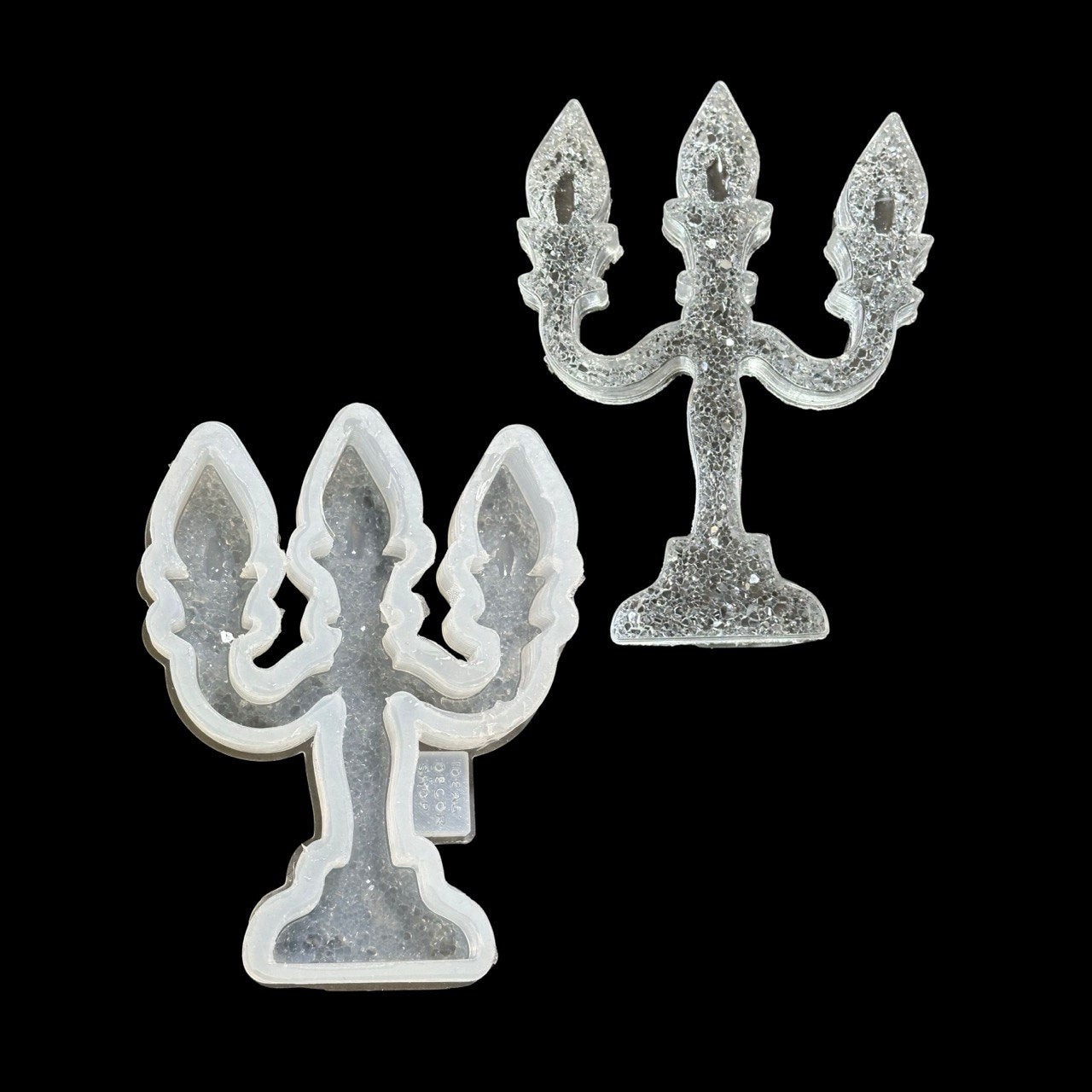 Druzy Crystal Candleholder Silicone Form